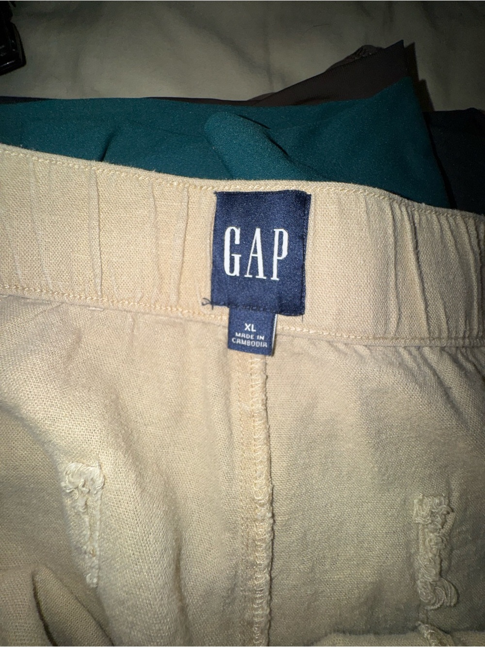 Relaxed Drawstring Pants - Beige - Picture 3 of 3